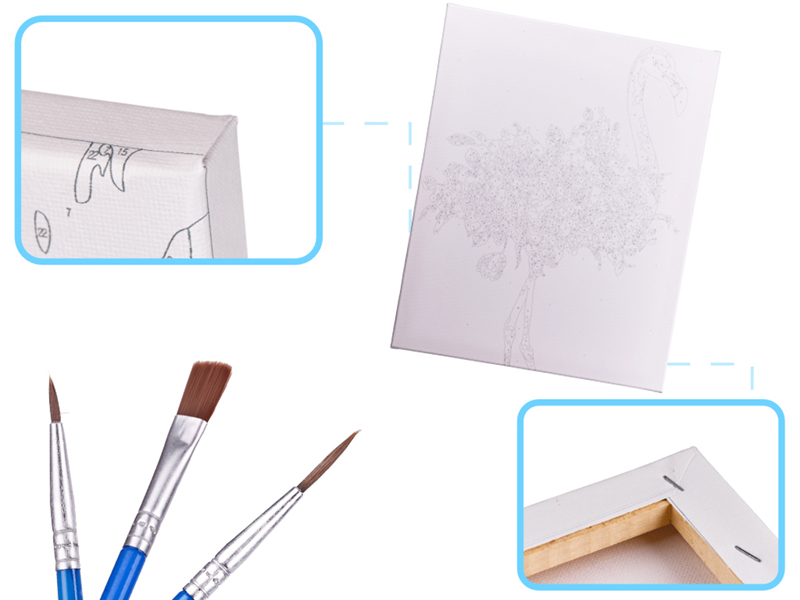 Maľovanie podľa čísel 40x50cm Plameniak