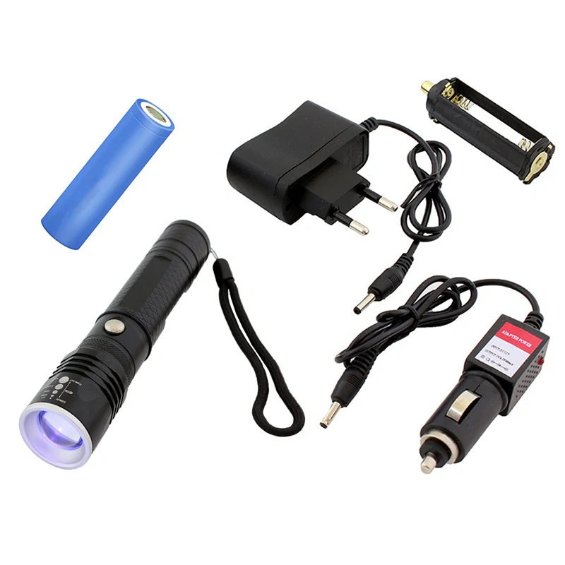 LED baterka UV CREE Q5 zoom