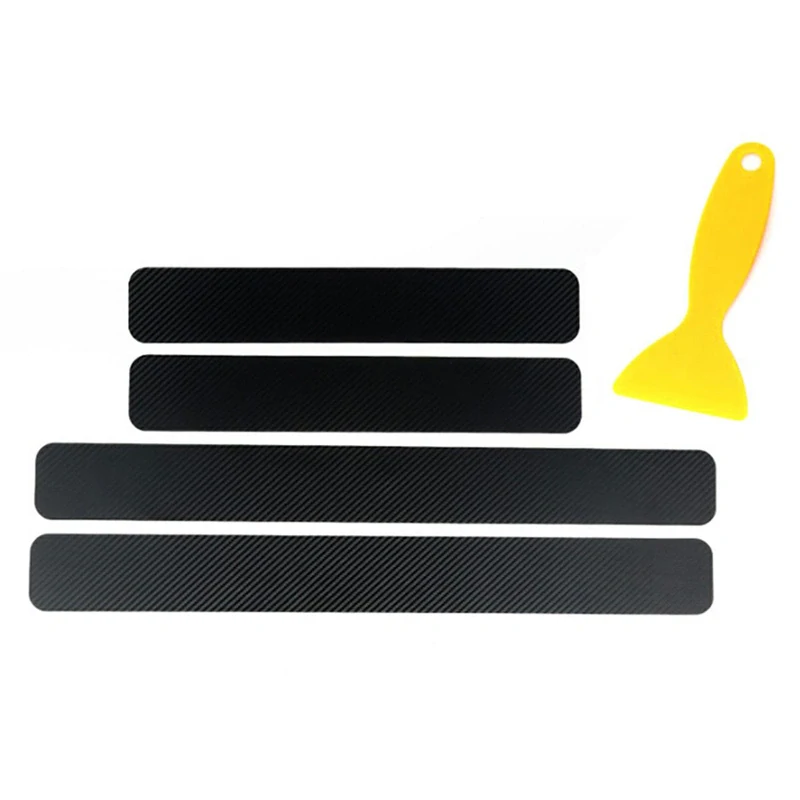 Ochranné nálepky na prahy dverí 4ks karbónové