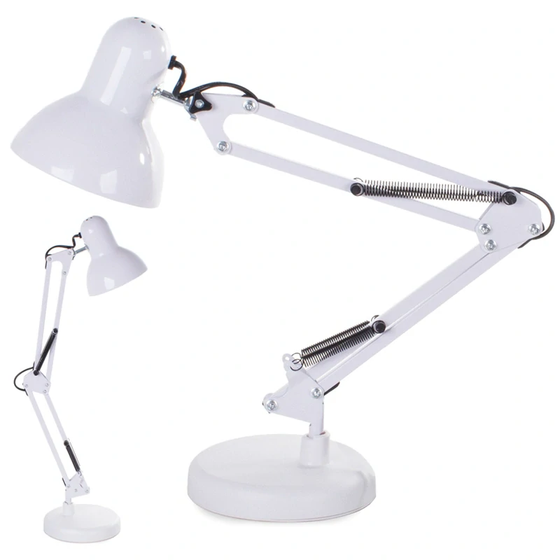 Nastaviteľná stolná lampa biela