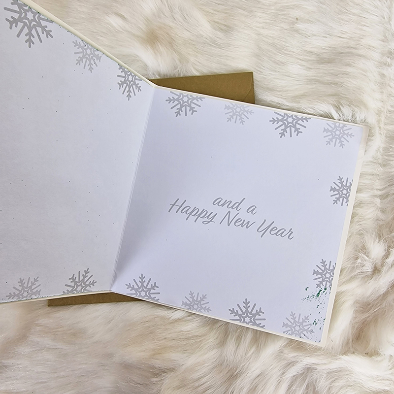 Sada luxusných vianočných 3D pohľadníc s obálkami 5 ks