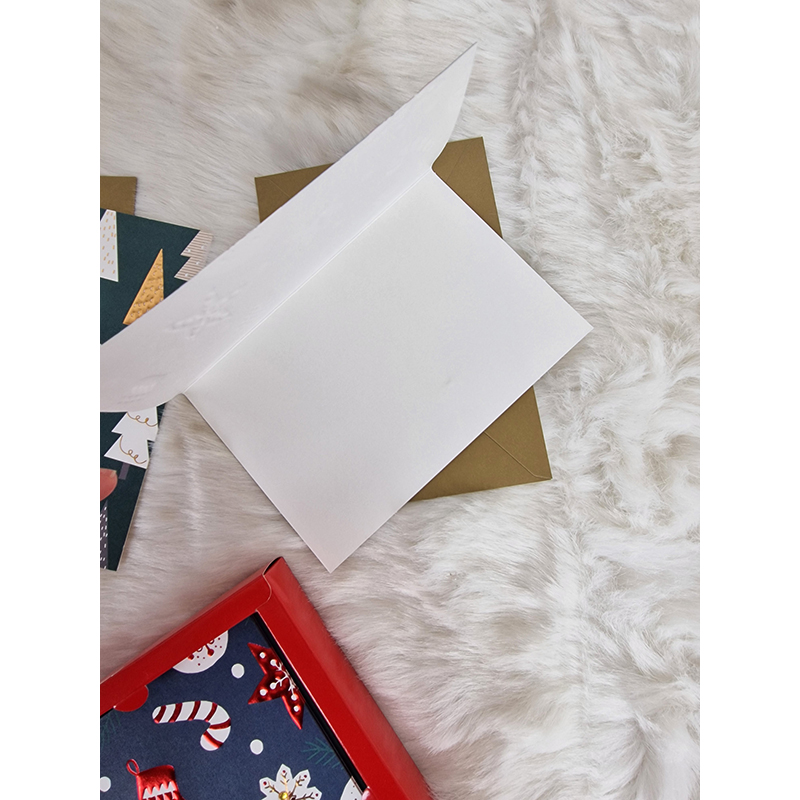 Sada Vianočných pohľadníc s obálkami v krabičke 10ks