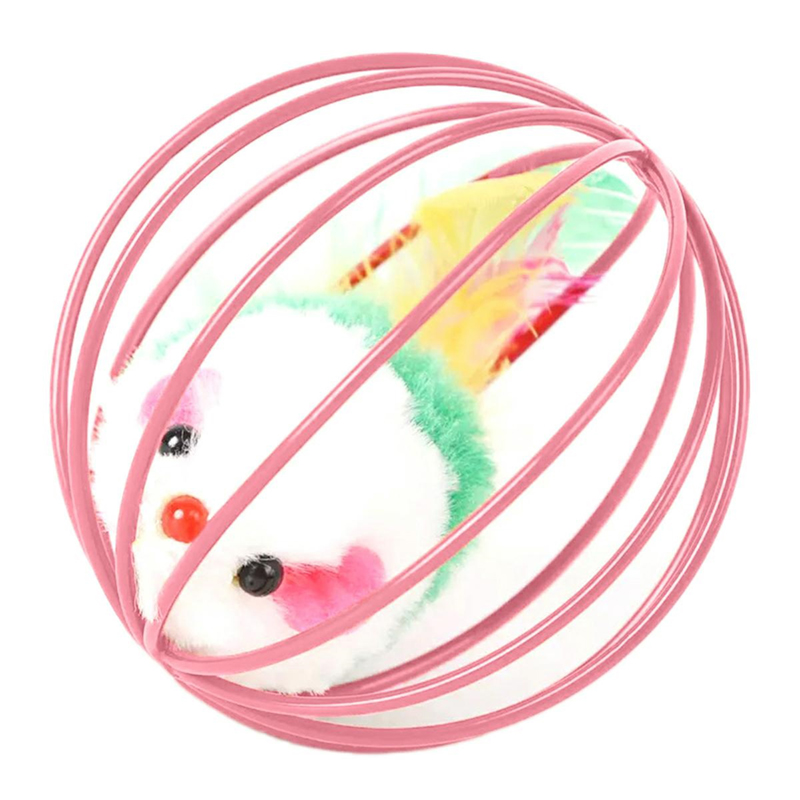 Hračka pre mačku loptička s myškou