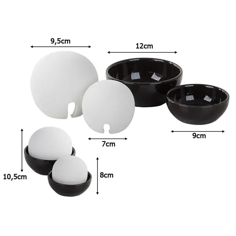 Sada 2 keramických zvlhčovačov vzduchu aromaterapia