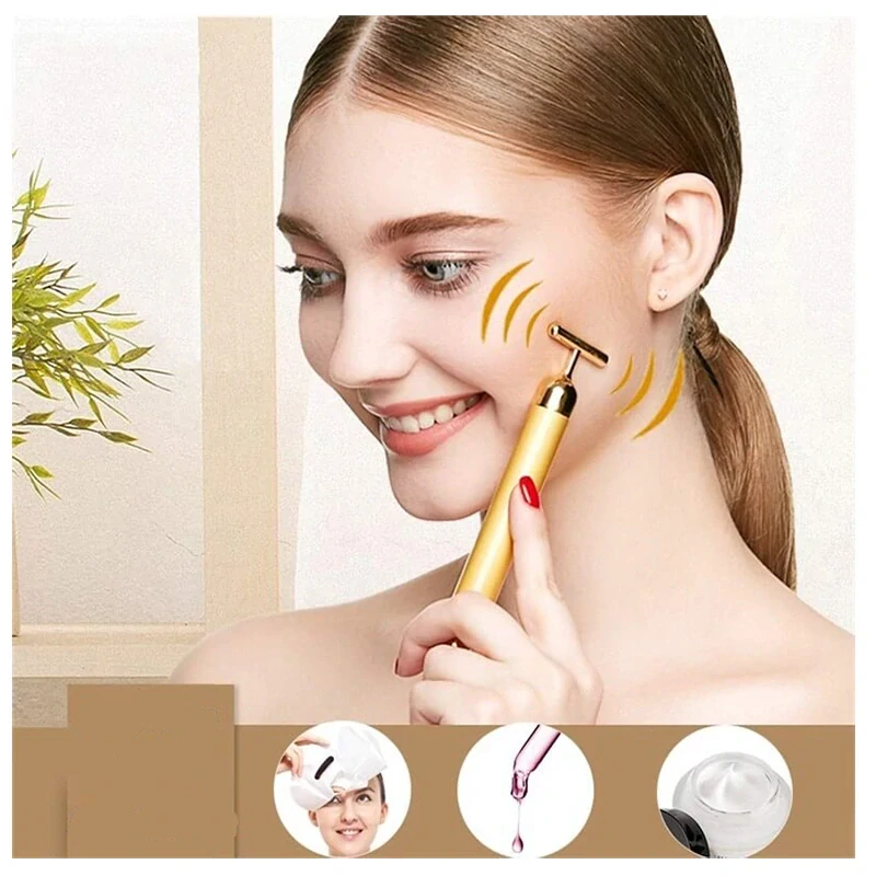 Vibračný masážny valček na tvár