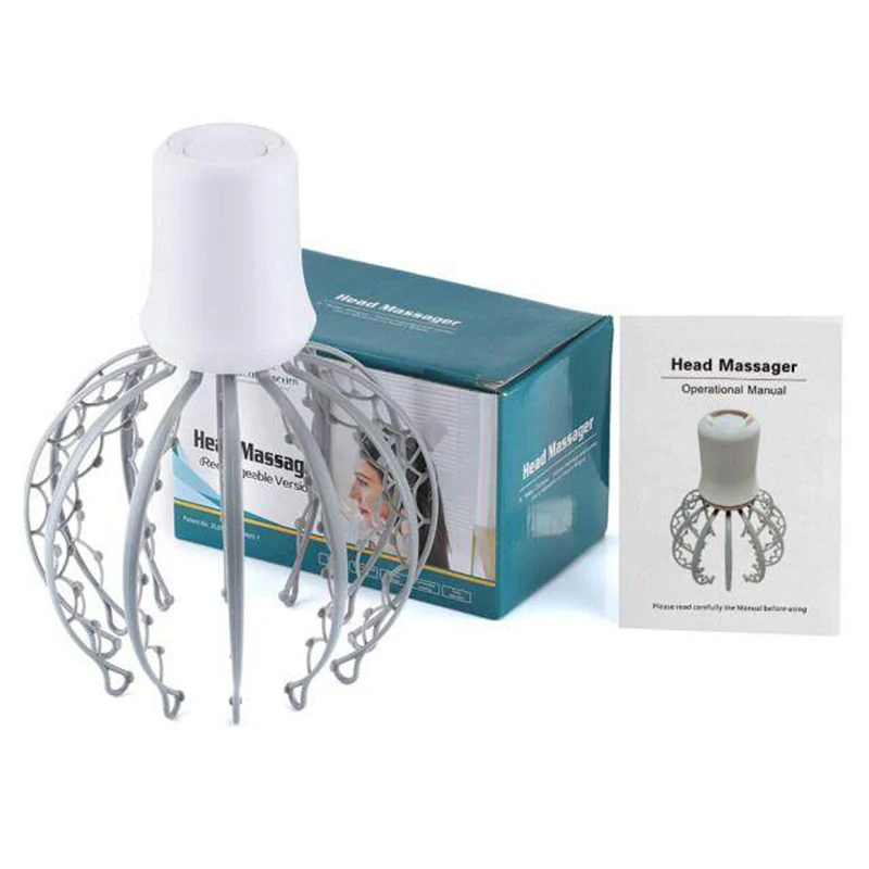 Masážna pomôcka na hlavu skladacia na batérie