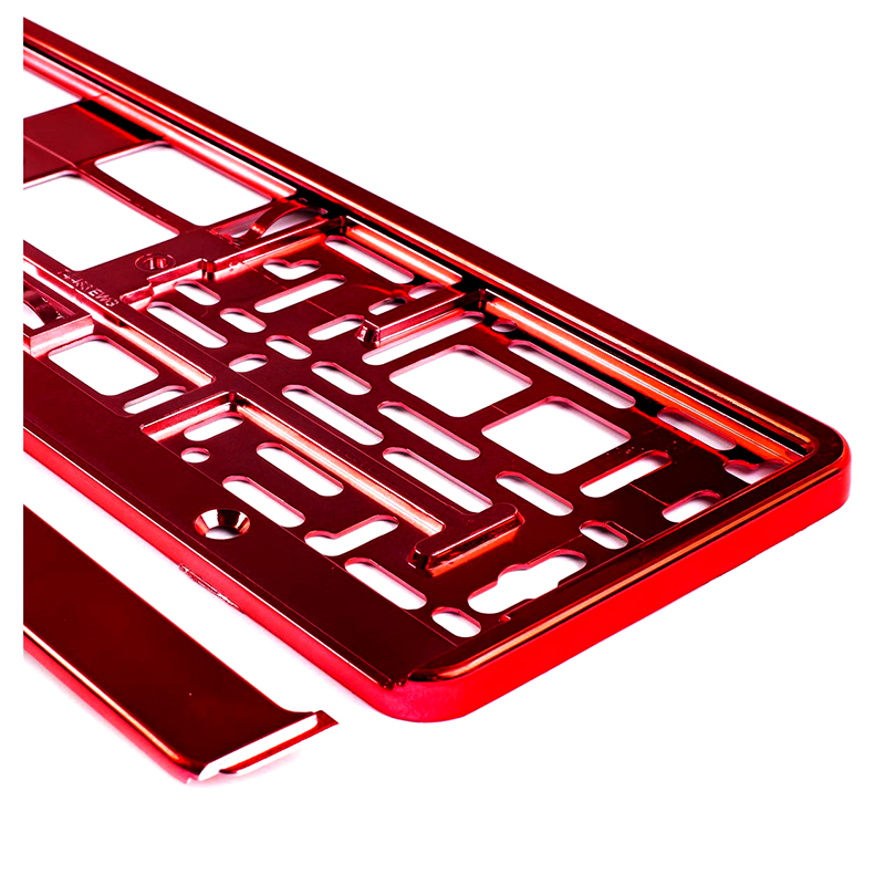 Amio - Rám na značku ŠPZ červená metalizovaná