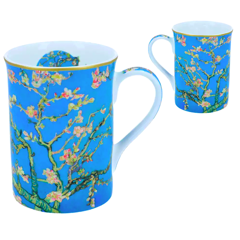 Carmani - "Almond Blossom" - Porcelánový hrnček v darčekovej krabičke 