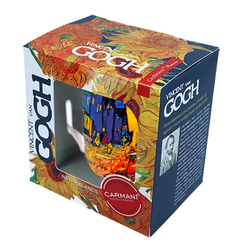 Carmani - "Cafe Terrace at Night" - Porcelánový hrnček v darčekovej krabičke 350ml