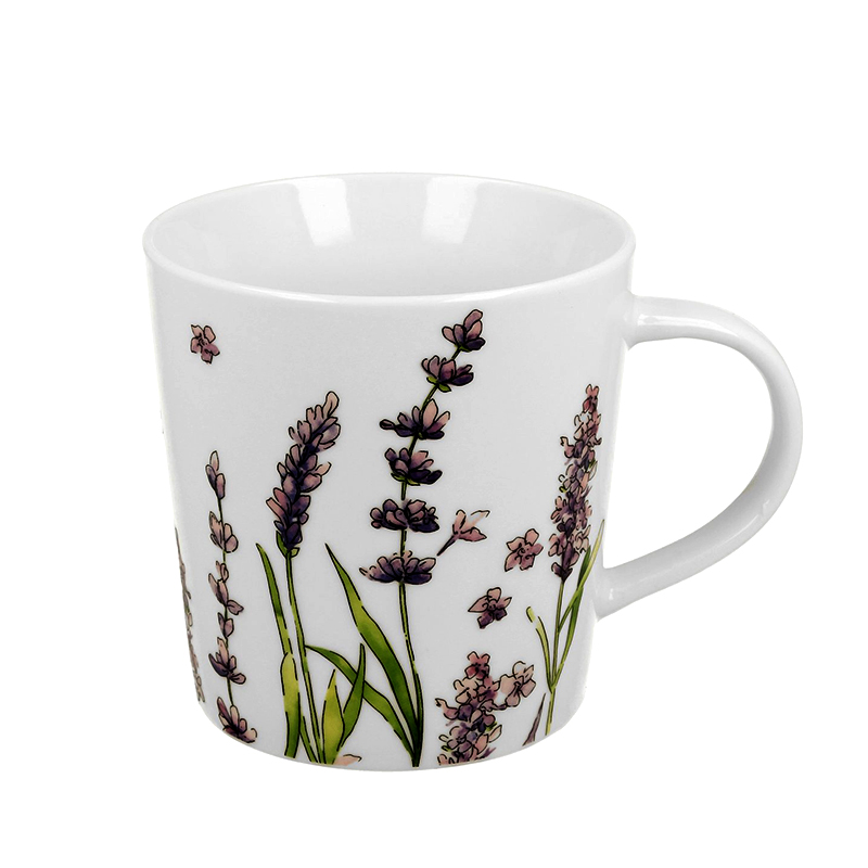 DUO "Lavender classic" - Porcelánový hrnček v darčekovej krabičke 450ml