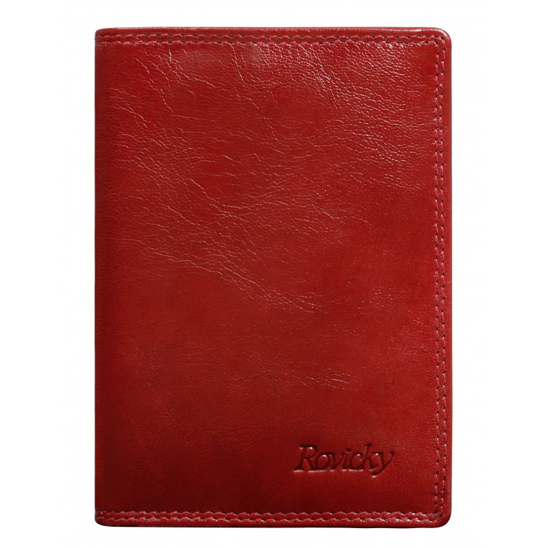 Rovicky N1912 - Peňaženka kožená slim red