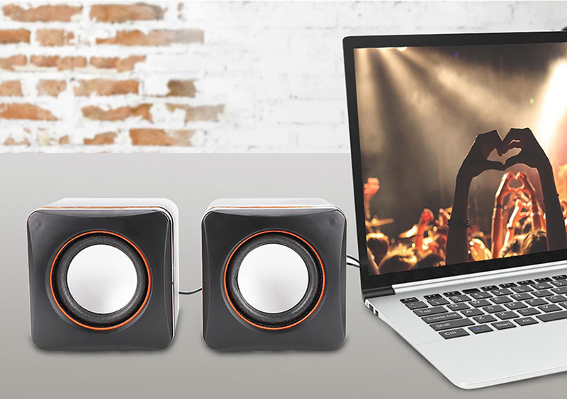 Počítačové reproduktory E-02A čierne