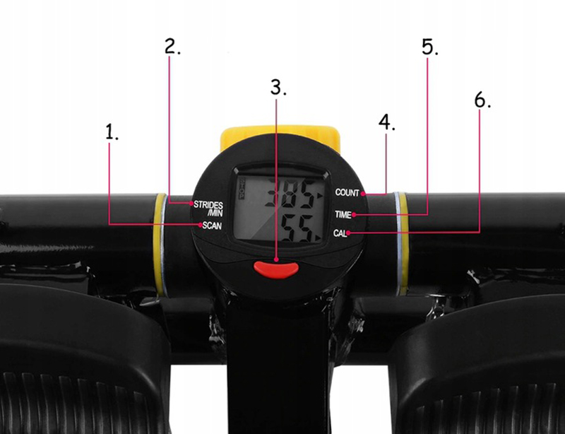 Stepper na cvičenie so šnúrami YK-TB003