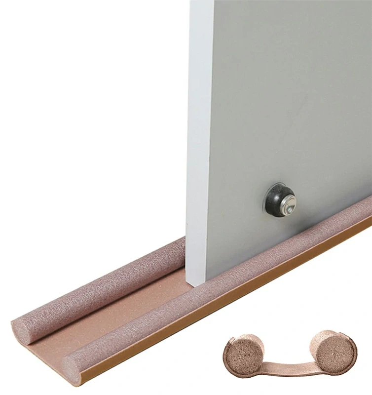 Tesnenie pod dvere proti prievanu 91 cm hnedé