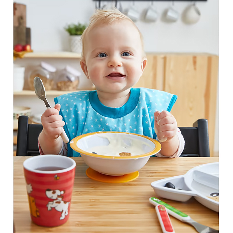 JAKO-O - Súprava melamínovej misky s prísavnou základňou 4 kusy