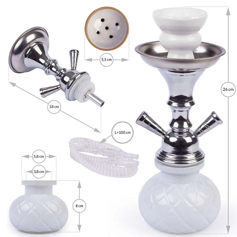 Inhalátor s hadičkami  26cm/2 biela