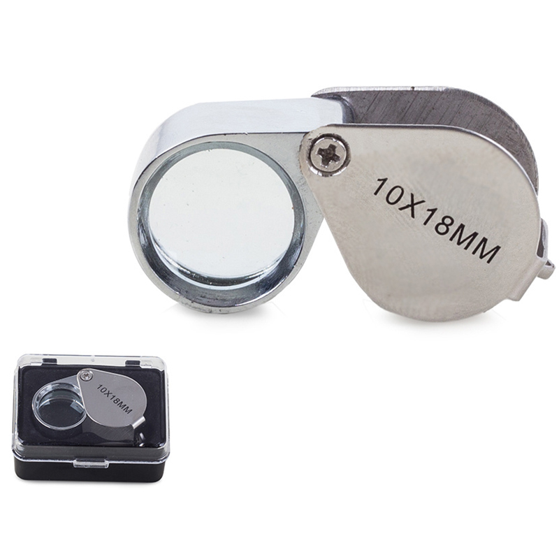 Skladacia vrecková lupa na šperky 10x