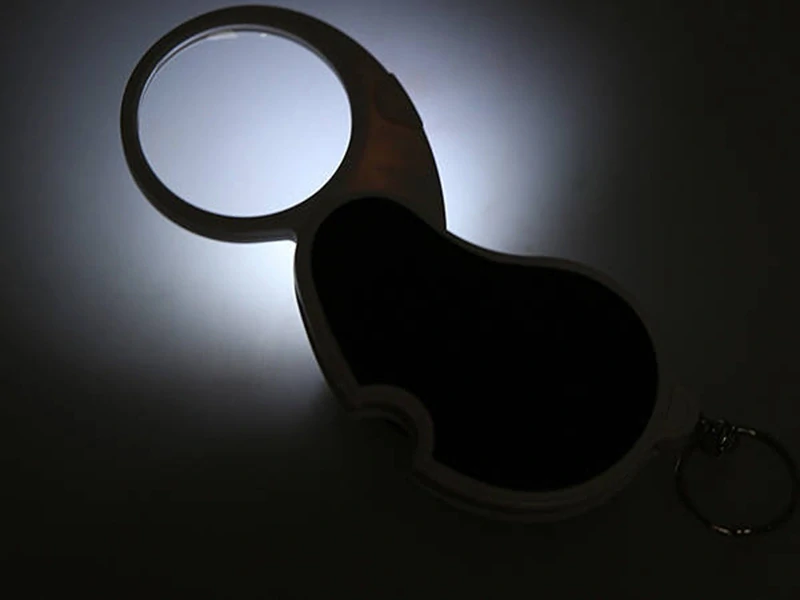 Lupa skladacia LED 4x