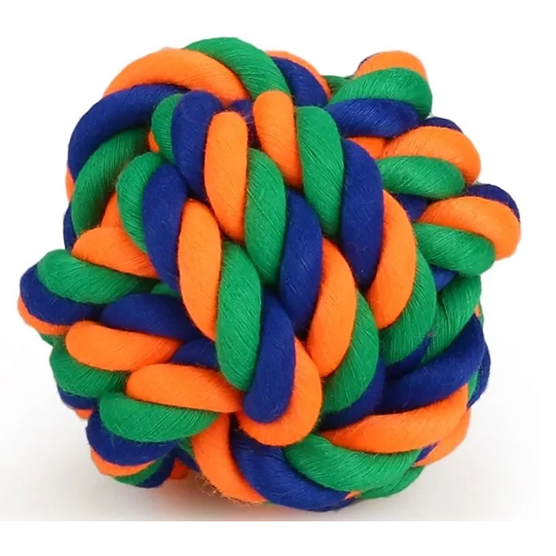 Hračka pre psa- Pletená špagátová lopta 6 cm