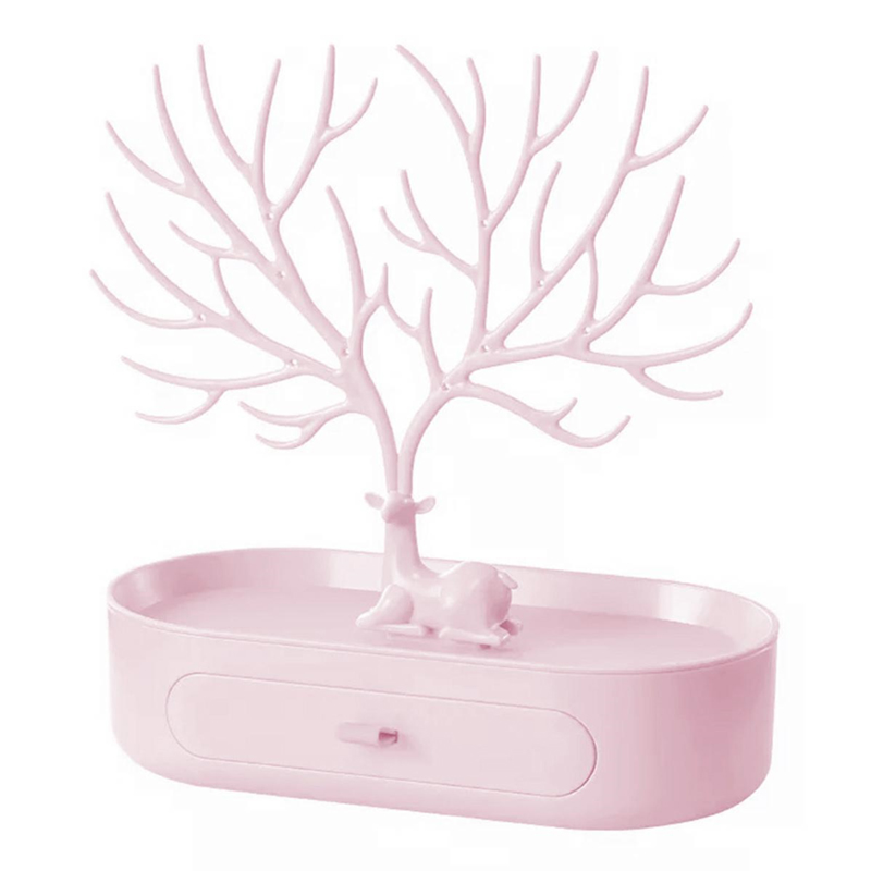 Stojan na bižutériu ružový