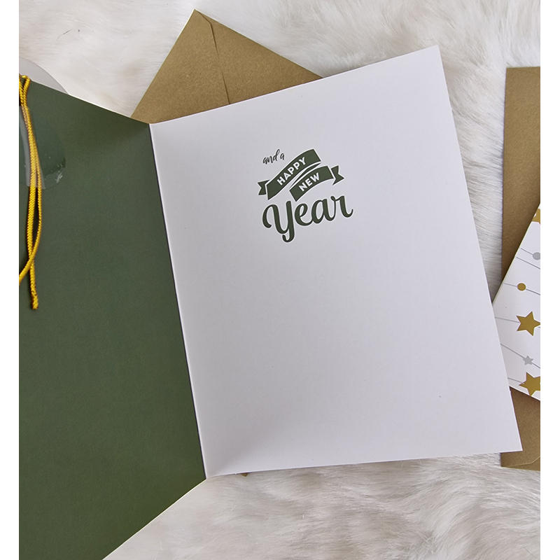 Sada Vianočných pohľadníc 3D 5ks s obálkami