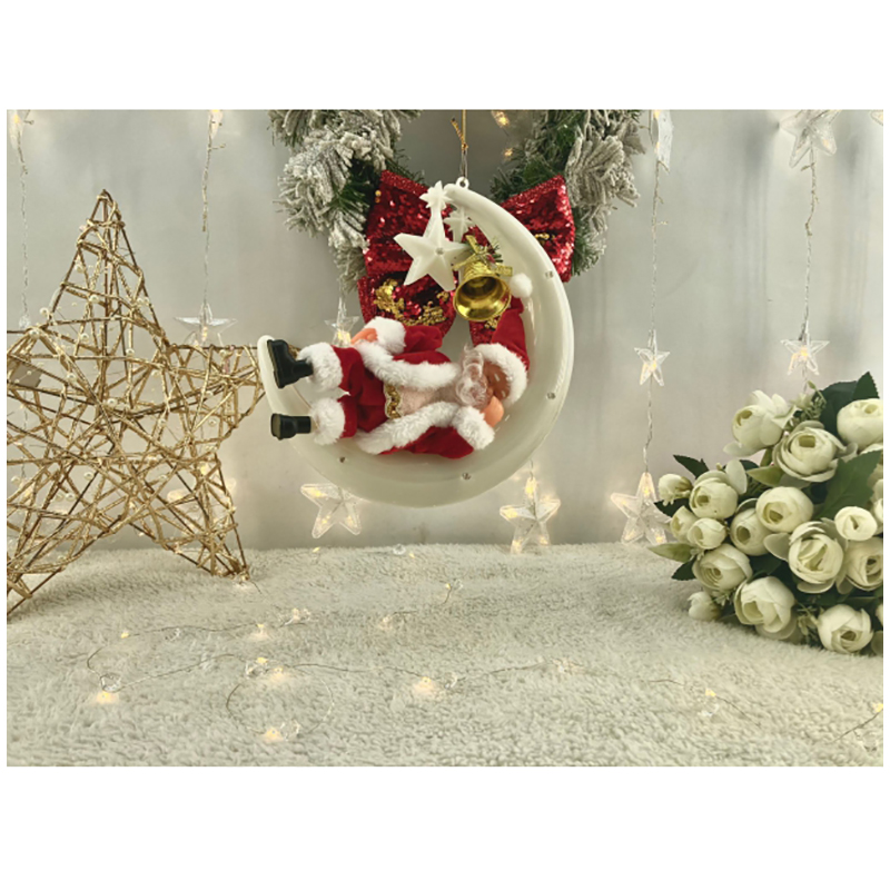 Mikuláš spiaci na mesiaci LED