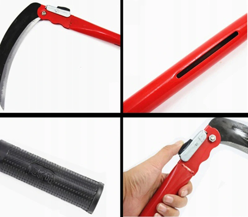 Ručný kosák 43 cm skladací s pogumovanou rukoväťou