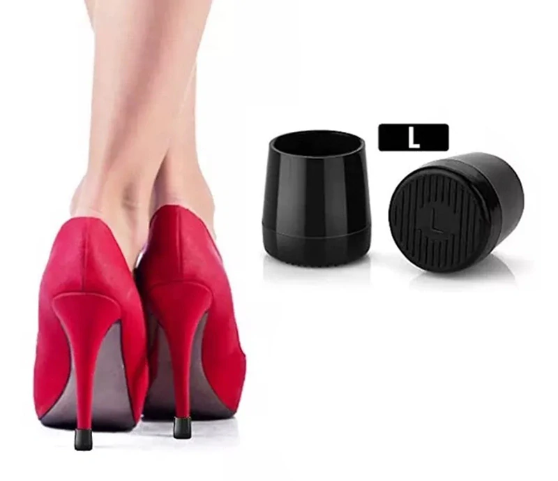 Krytky na opätky čierne veľkosť L