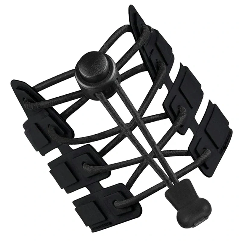 Šnúrky do topánok so sťahovacou prackou čierne