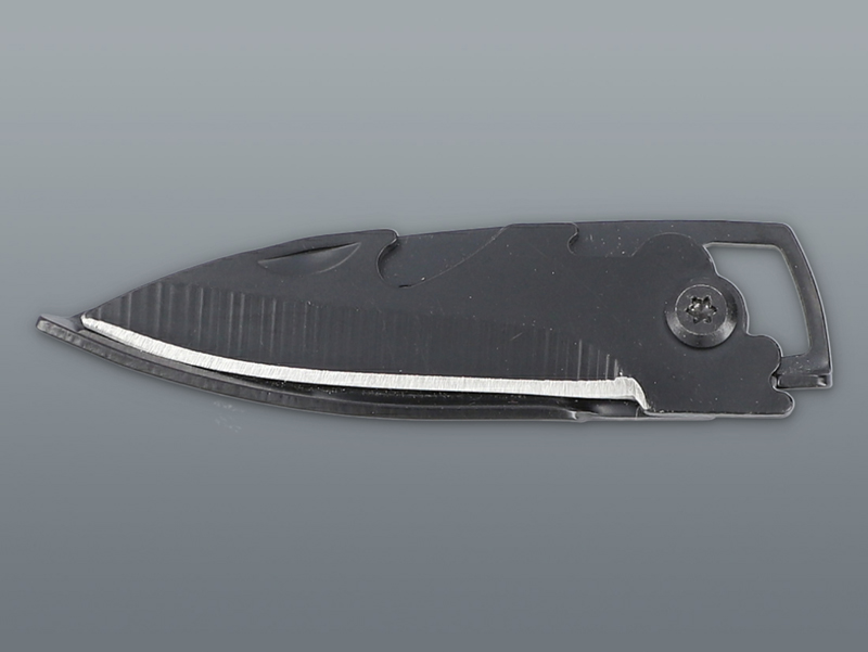 Multifunkčný skladací mini nôž čierny s kľúčmi a otváračom