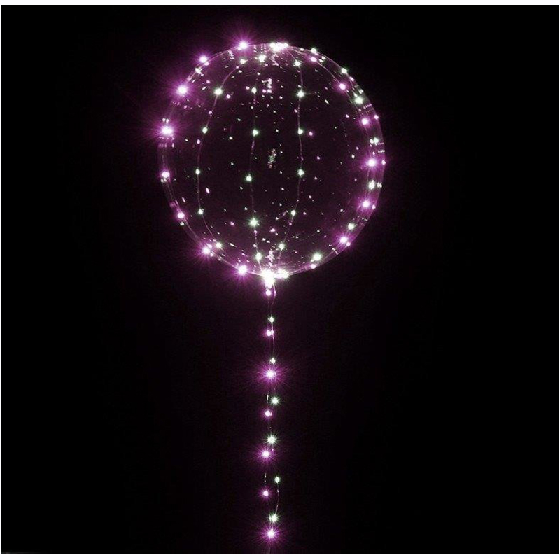 Ružové vianočné osvetlenie 30 LED 3 metre 