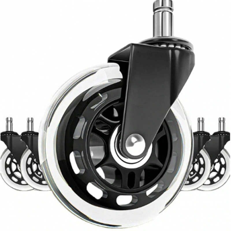 Kolieska na stoličku 75mm 5ks čierne