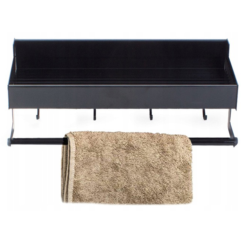 Kuchynská polička s háčikmi