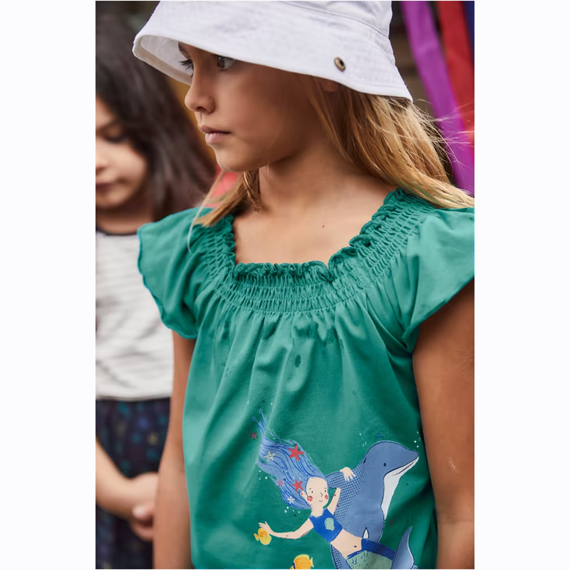 JAKO-O - Dievčenské tričko s morskou pannou č.140/146