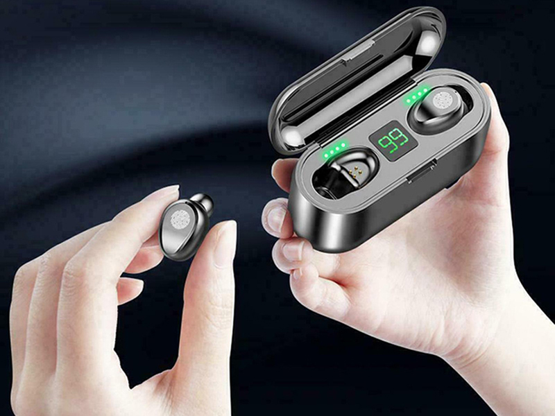 Bezdrôtové slúchadlá Bluetooth F9-8 s powerbankou