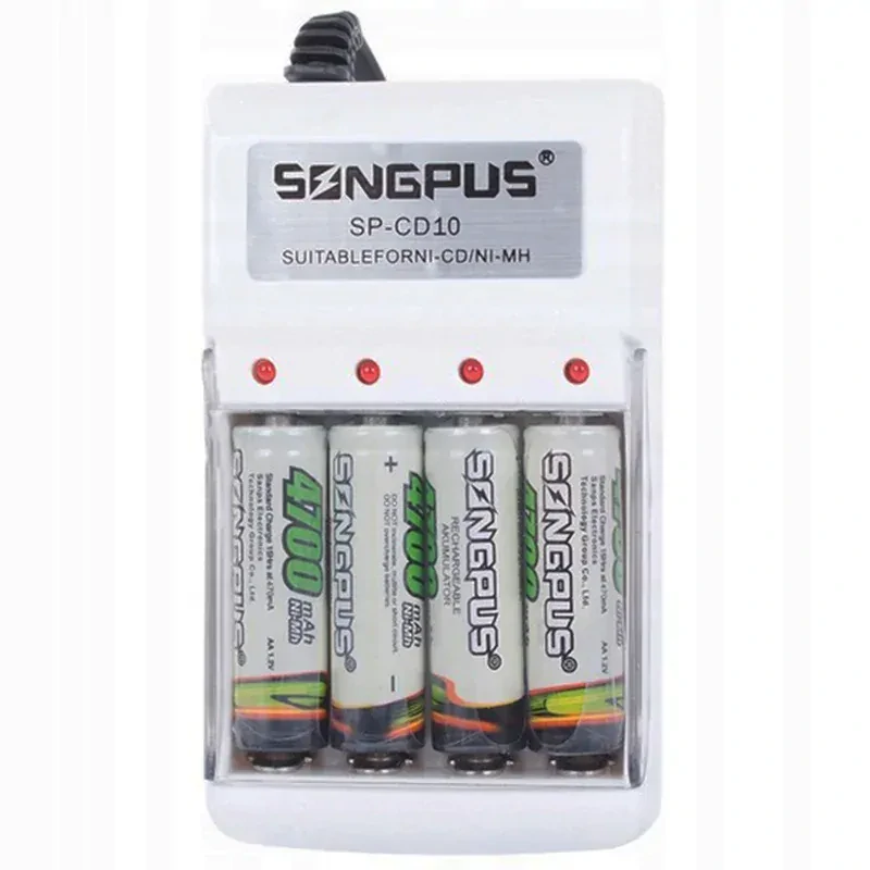 SONGPUS SP-CD10 Nabíjačka na batérie AA/AAA + 4ks AA batérií