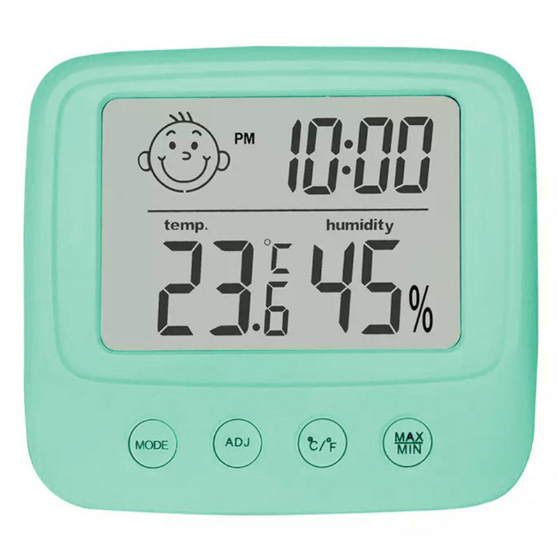 Izbový teplomer s vlhkomerom modrý