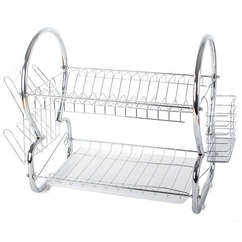 Odkvapkávač kovový dvojposchodový s táckou 38x38x38cm