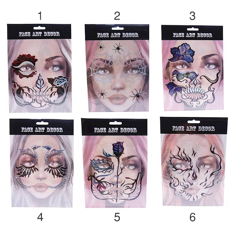 Tetovačky na tvár Halloween