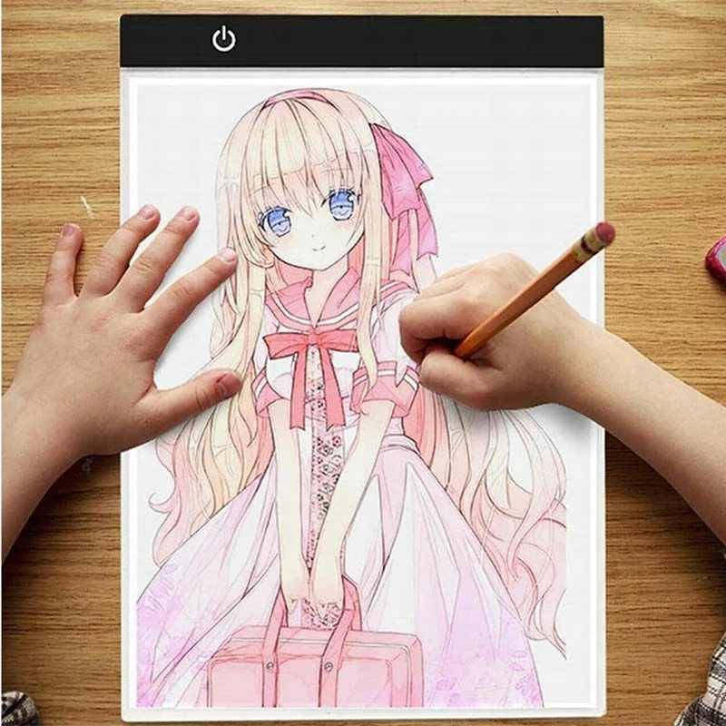 LED podsvietená kopírovacia doska na obkresľovanie A4