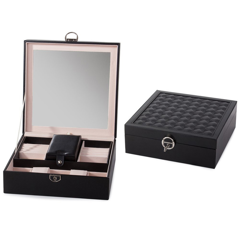 Šperkovnica na bižutériu a šperky BIELA 25x25x9cm