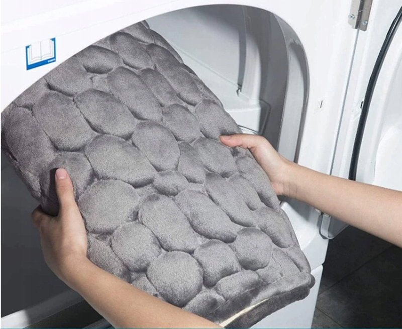 Sada koberčekov do kúpelne 3D sivé 3ks