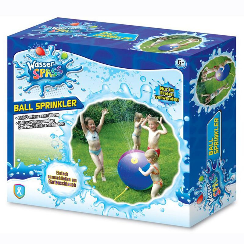 Striekacia lopta pre deti s napojením na záhradnú hadicu
