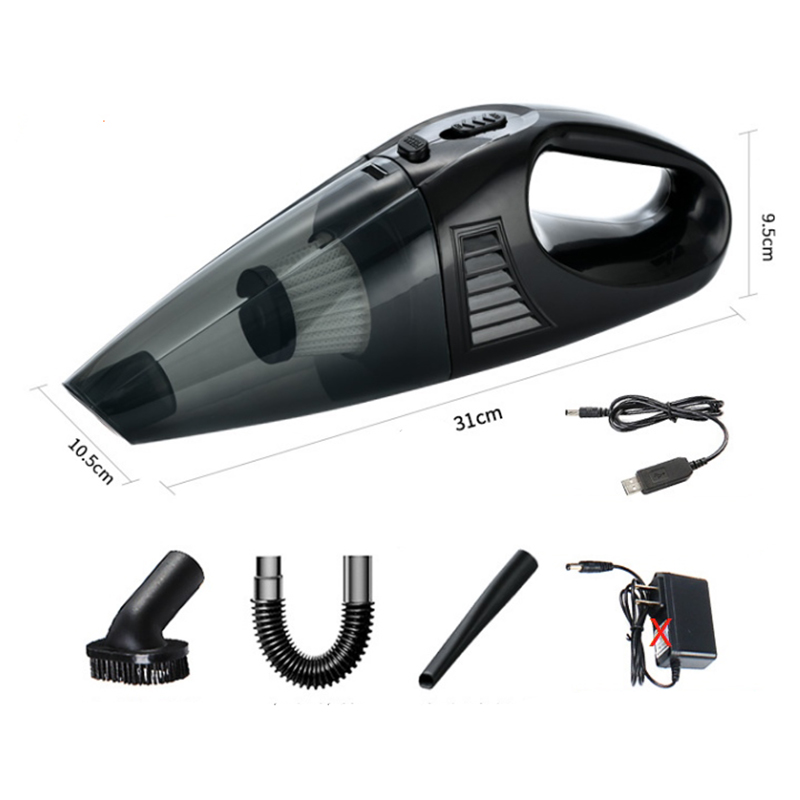 Akumulátorový bezvreckový vysávač do auta s HEPA filtrom