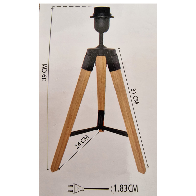 Podstavec lampy trojnožka 39cm