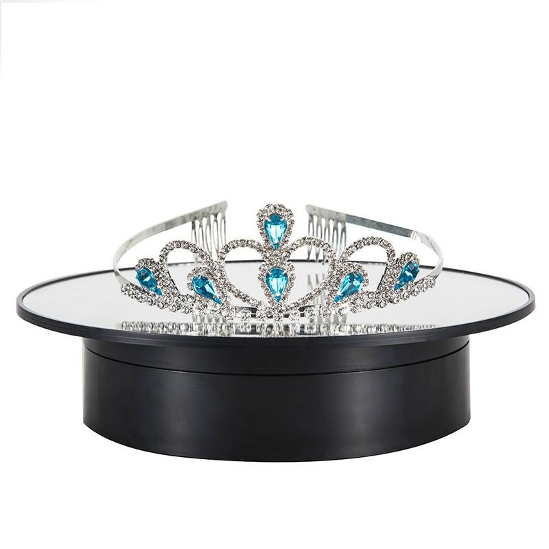 Otočný podstavec na fotografovanie so zrkadlom čierny