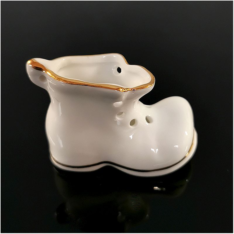 Reutter Porzelan - Porcelánová topánka so zlatým okrajom 7 cm