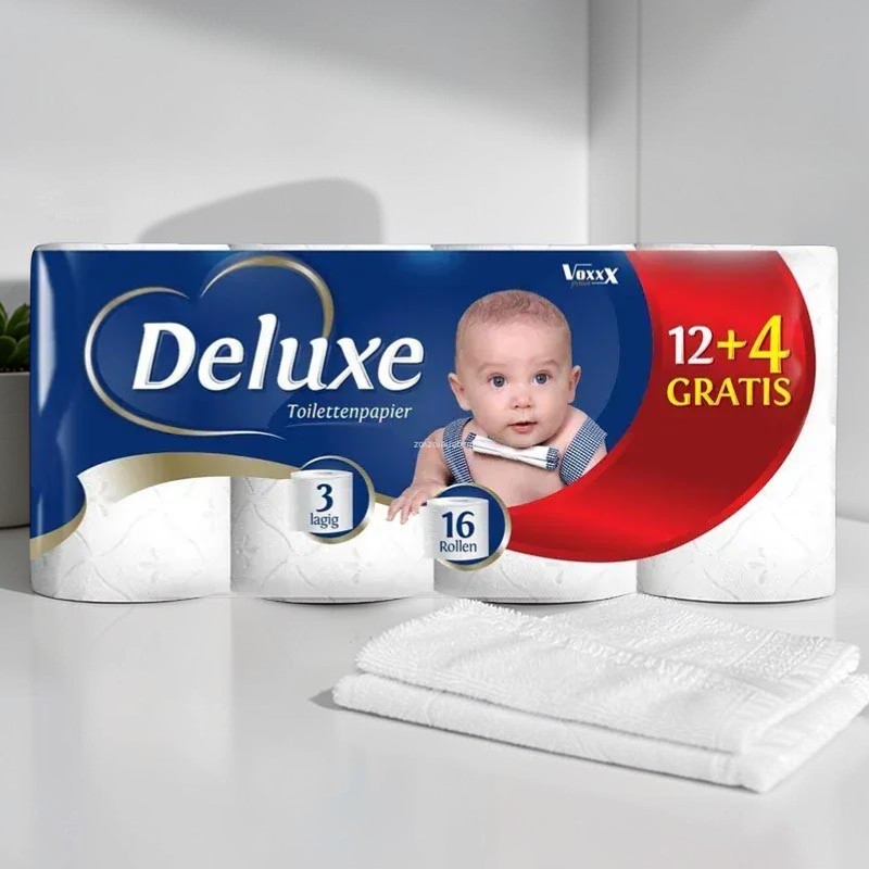 Toaletný papier Deluxe 3-vrstvový 16 roliek