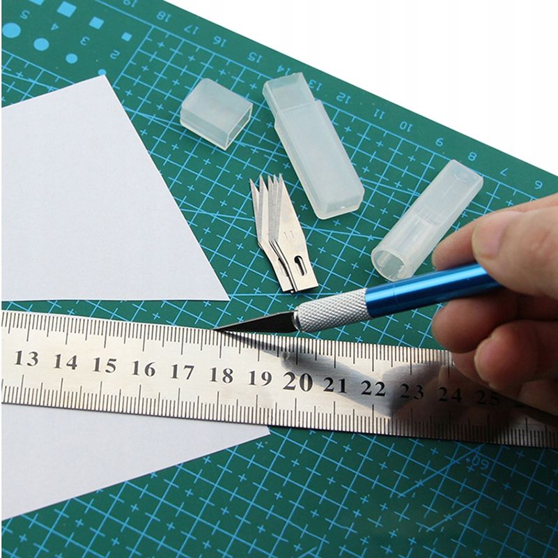 Modelárska podložka na rezanie A5 zelená