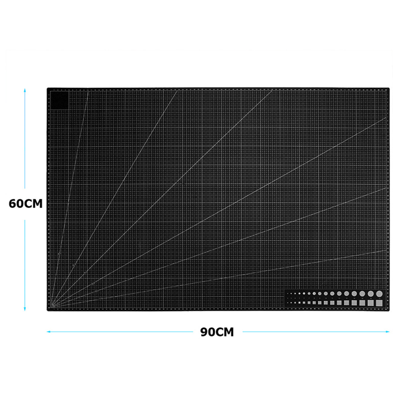 Modelárska podložka na rezanie A1 obojstranná čierna